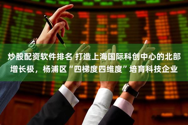 炒股配资软件排名 打造上海国际科创中心的北部增长极，杨浦区“四梯度四维度”培育科技企业
